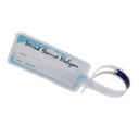 Pre-Perforated White Polyester Luggage Tag (Dry Toner/Laser)